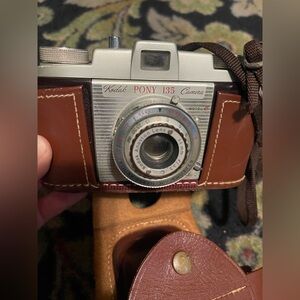 Kodak Pony 135 Camera - Classic Brown and Silver
